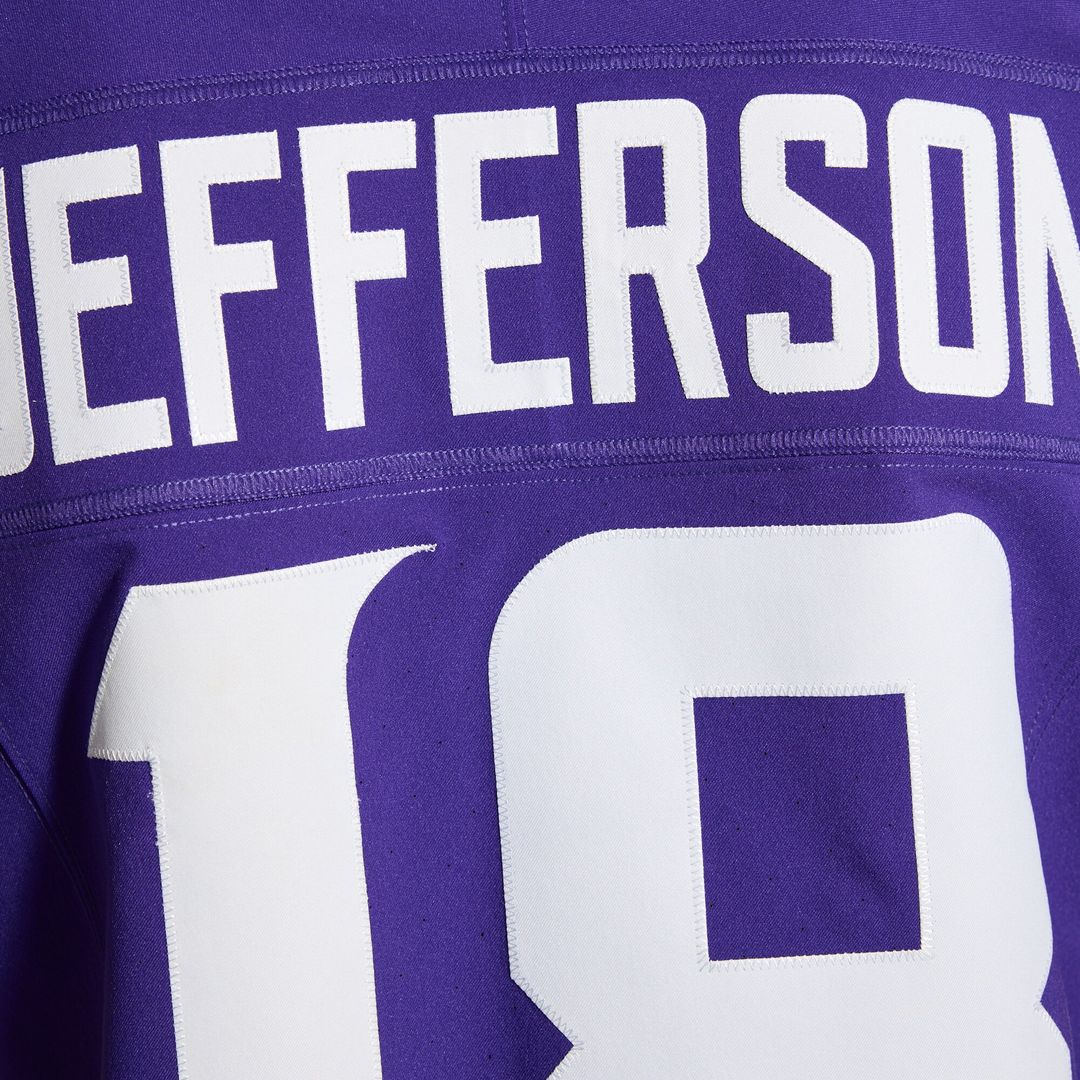 Justin Jefferson Minnesota Vikings Nike  Vapor F.U.S.E. Elite Jersey - Purple