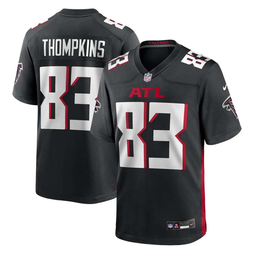 Deven Thompkins Atlanta Falcons Nike Team Game Jersey -  Black