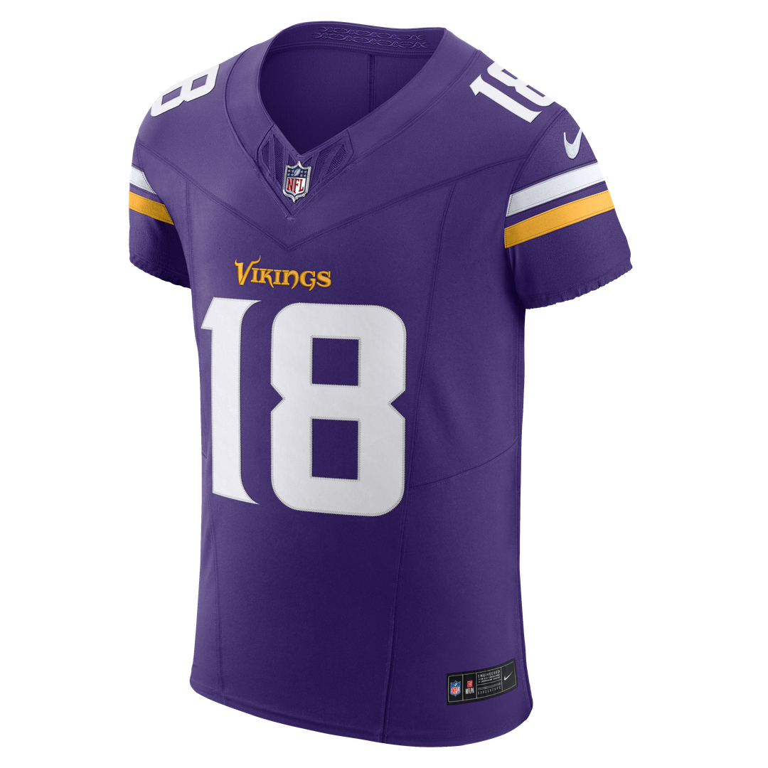 Justin Jefferson Minnesota Vikings Nike  Vapor F.U.S.E. Elite Jersey - Purple
