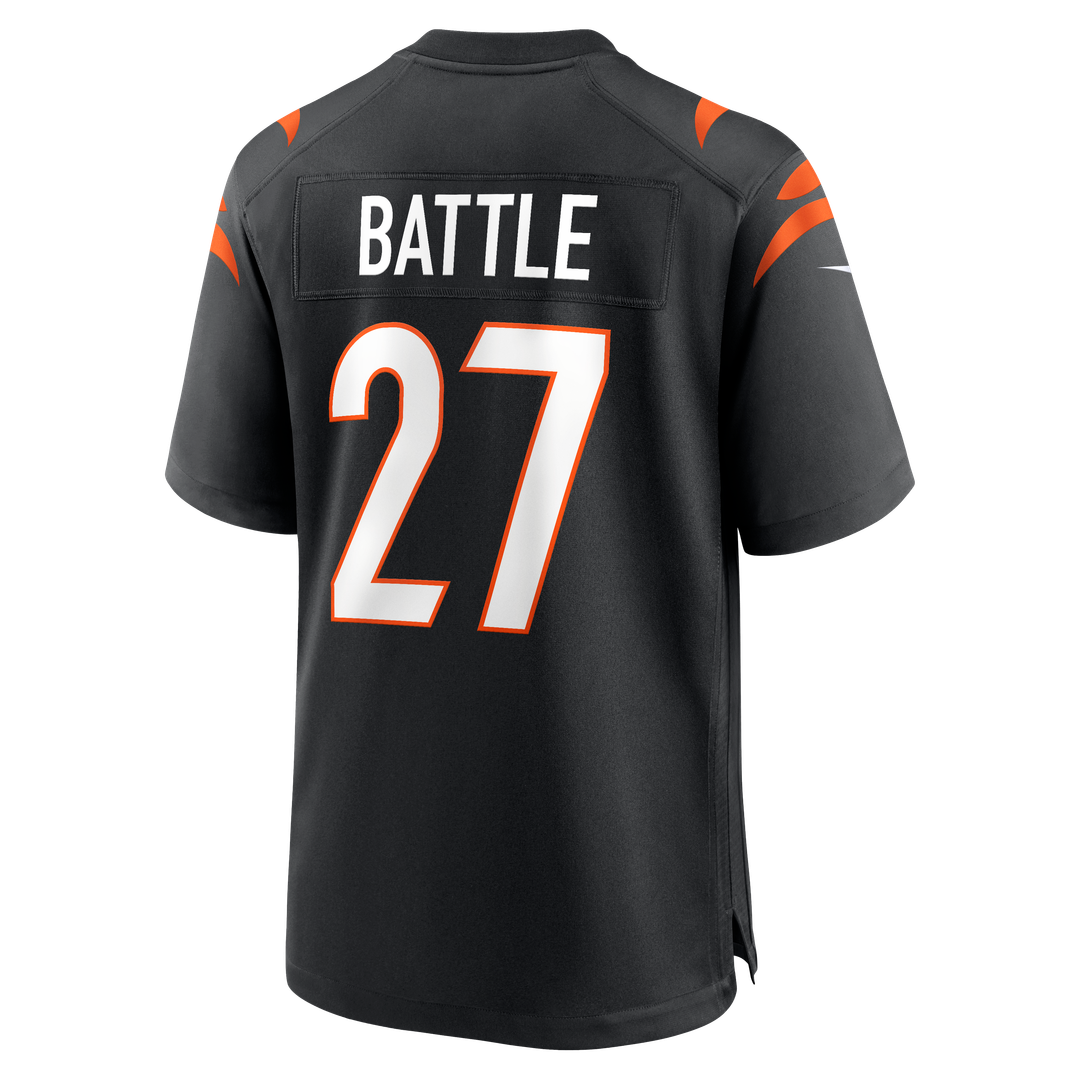 Jordan Battle Cincinnati Bengals Nike Team Game Jersey -  Black