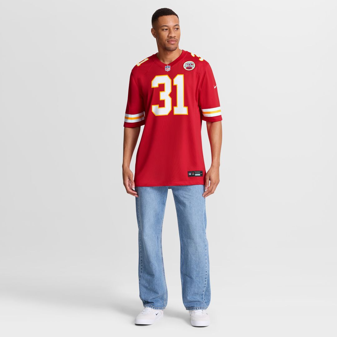 Jeffrey Bassa Kansas City Chiefs Nike Team Game Jersey -  Red