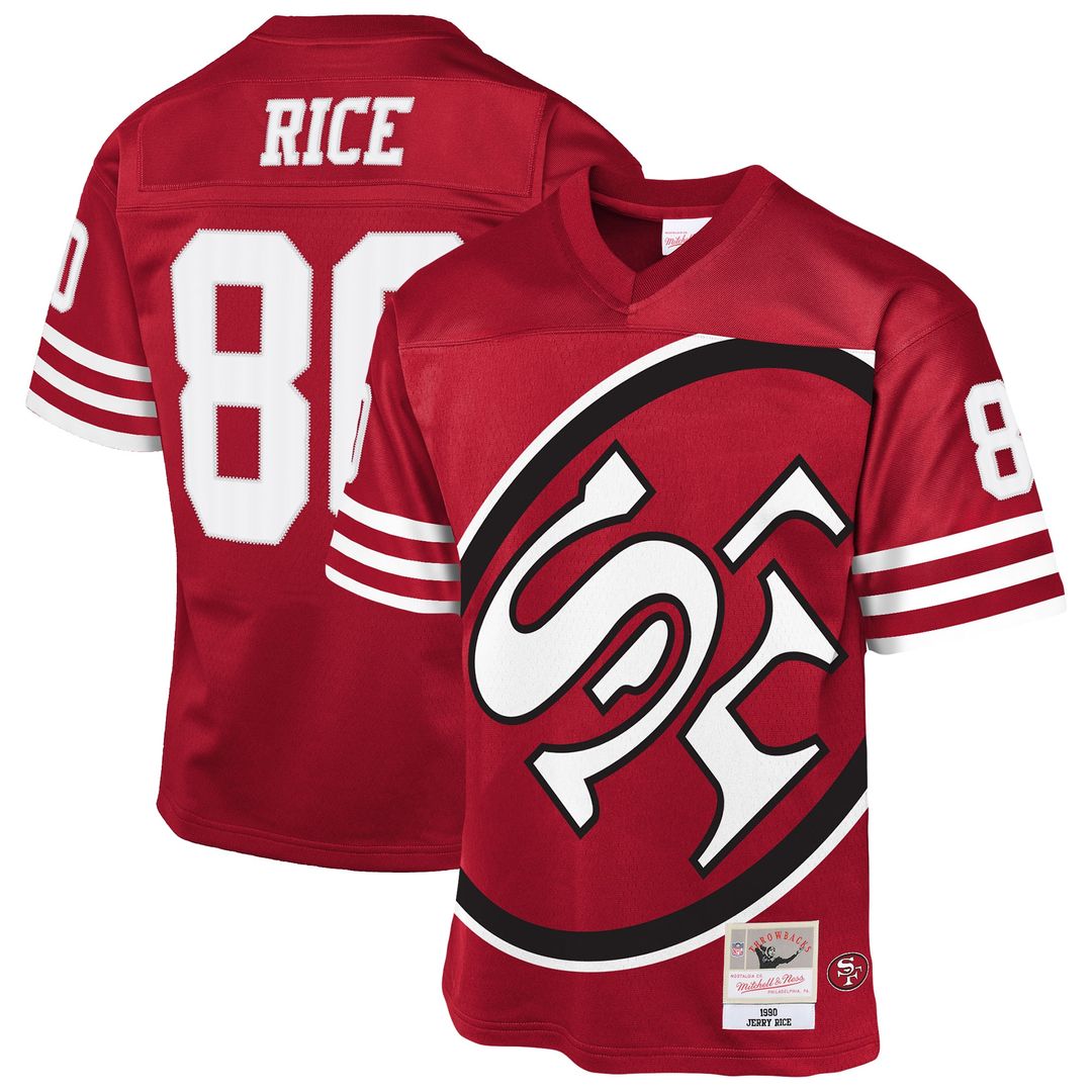 Jerry Rice San Francisco 49ers Mitchell & Ness Youth 1990 Throwback Fashion Jersey - Scarlet