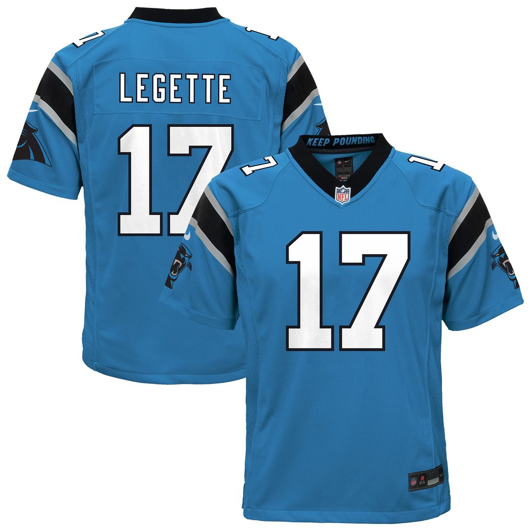 Xavier Legette Carolina Panthers Nike Youth Alternate Game Jersey - Blue