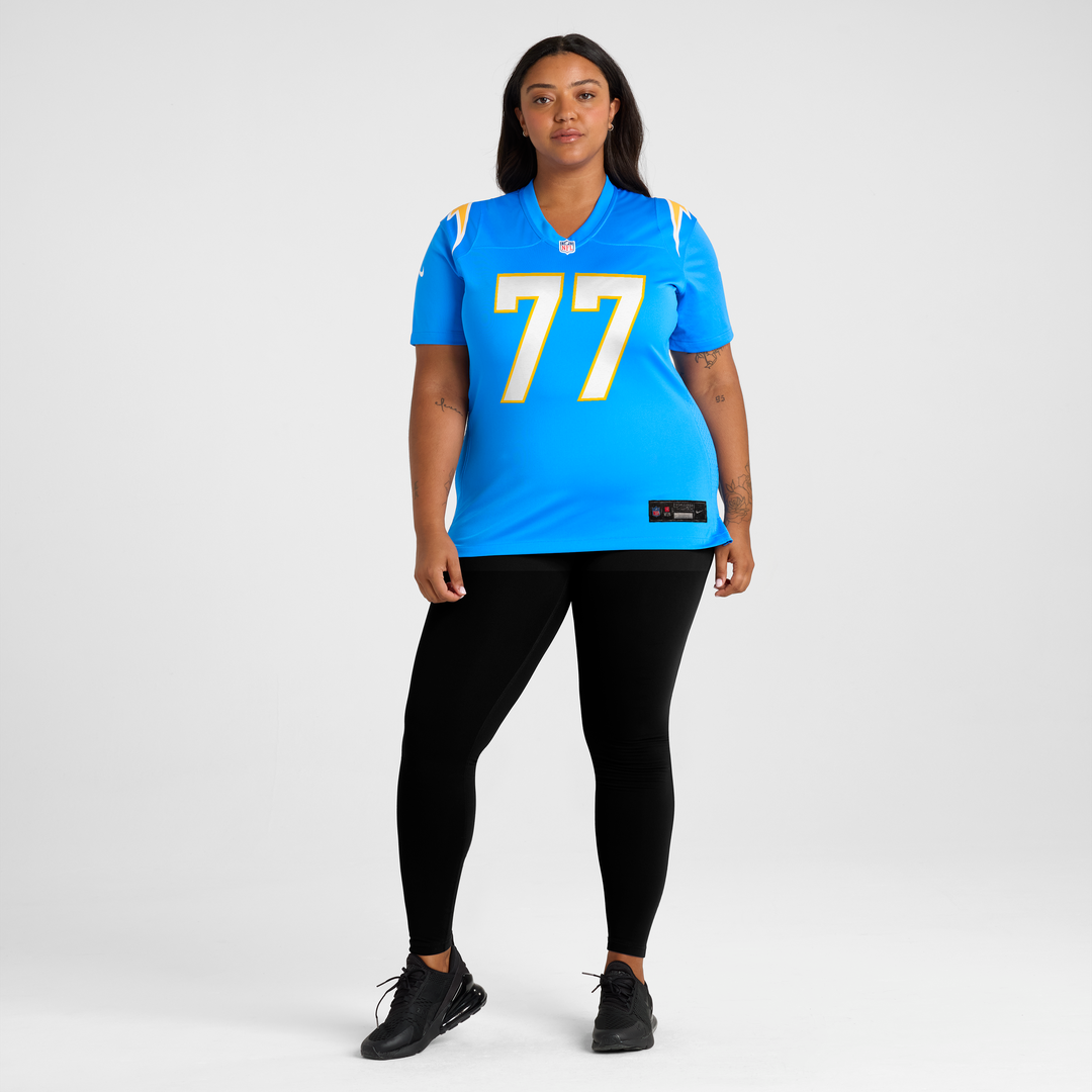 Travis Burke Los Angeles Chargers Nike Women's Team Game Jersey -  Powder Blue