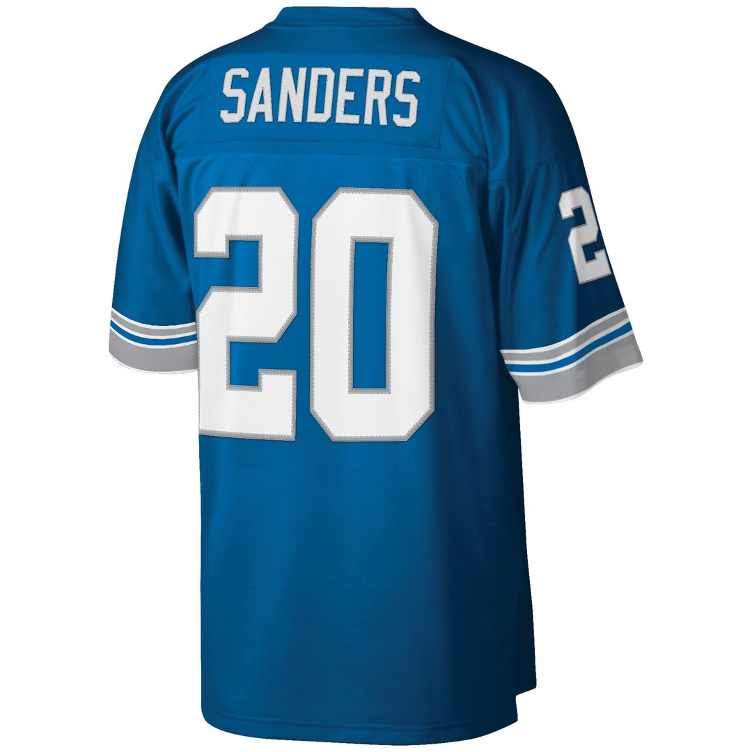 Barry Sanders Detroit Lions Mitchell & Ness Big & Tall 1996 Retired Player Replica Jersey - White