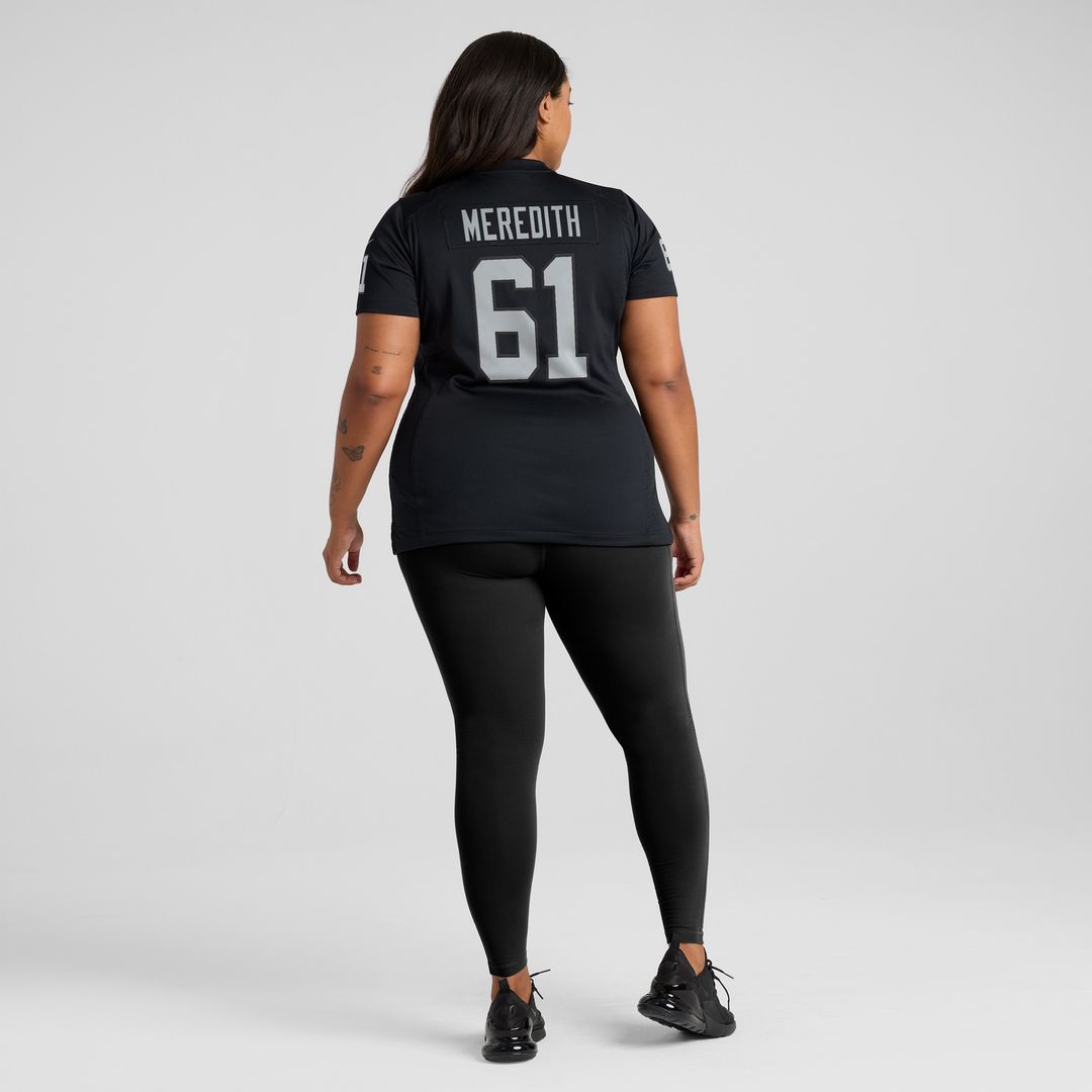 Jordan Meredith Las Vegas Raiders Nike Women's Game Player Jersey - Black