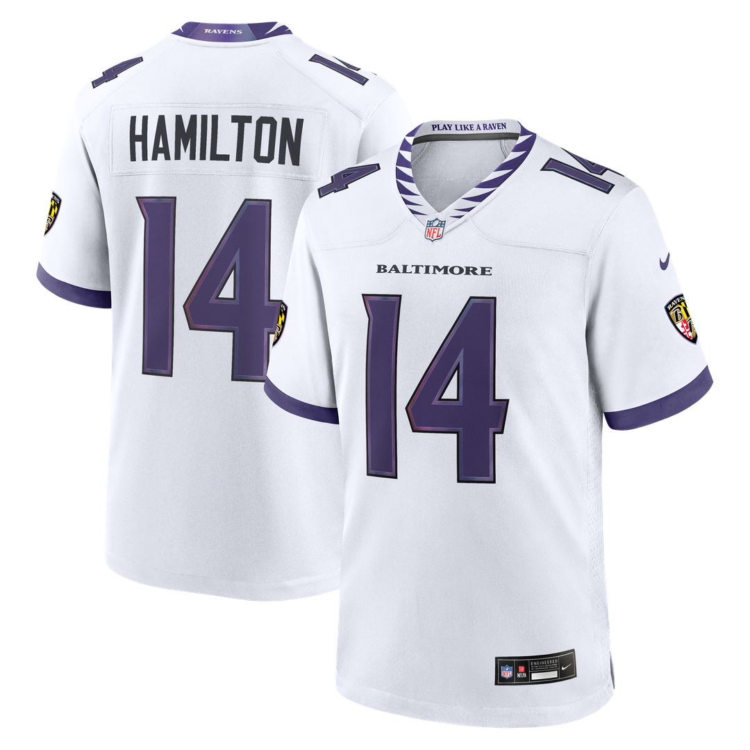 Kyle Hamilton Baltimore Ravens Nike Game Jersey - White