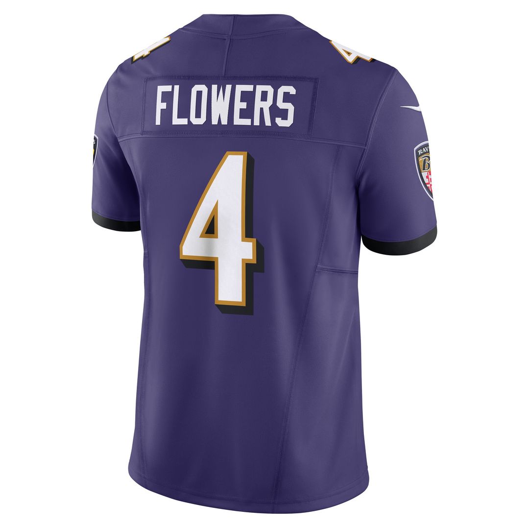 Zay Flowers Baltimore Ravens Nike Alternate Vapor F.U.S.E. Limited Jersey - Black