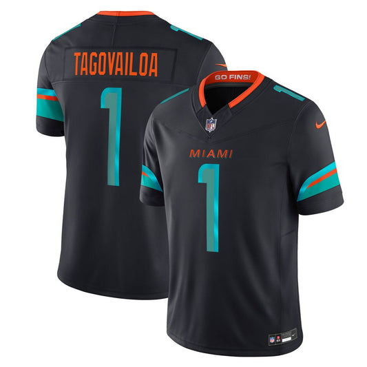 Tua Tagovailoa Miami Dolphins Nike 2025 Rivalries Collection Stitched Limited Jersey - Pitch Blue