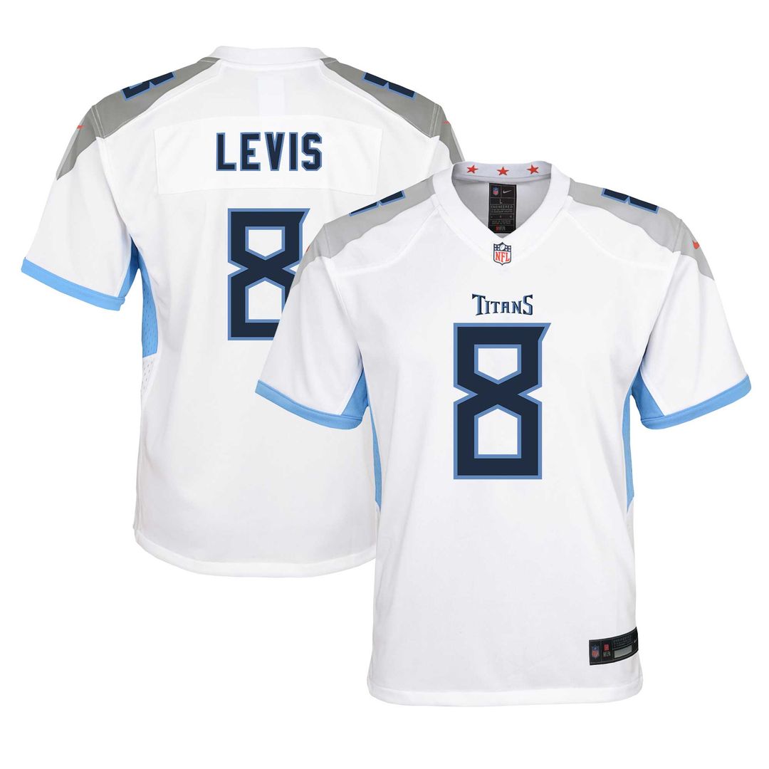 Will Levis Tennessee Titans Nike Youth Game Jersey - White