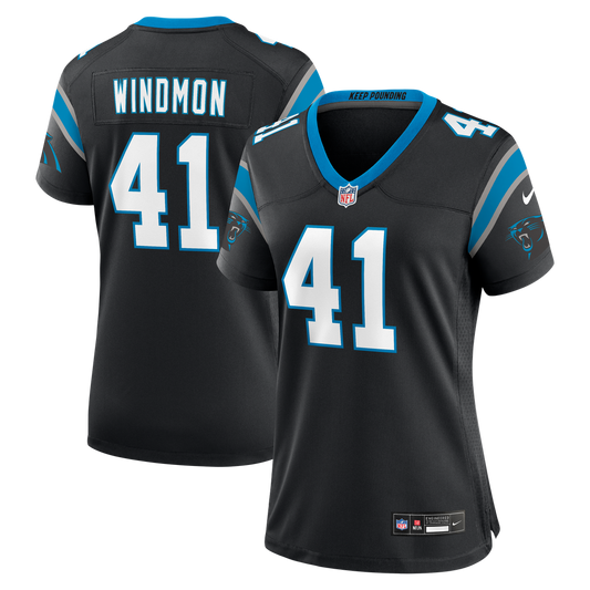 Jacoby Windmon Carolina Panthers Nike Women's Team Game Jersey -  Black