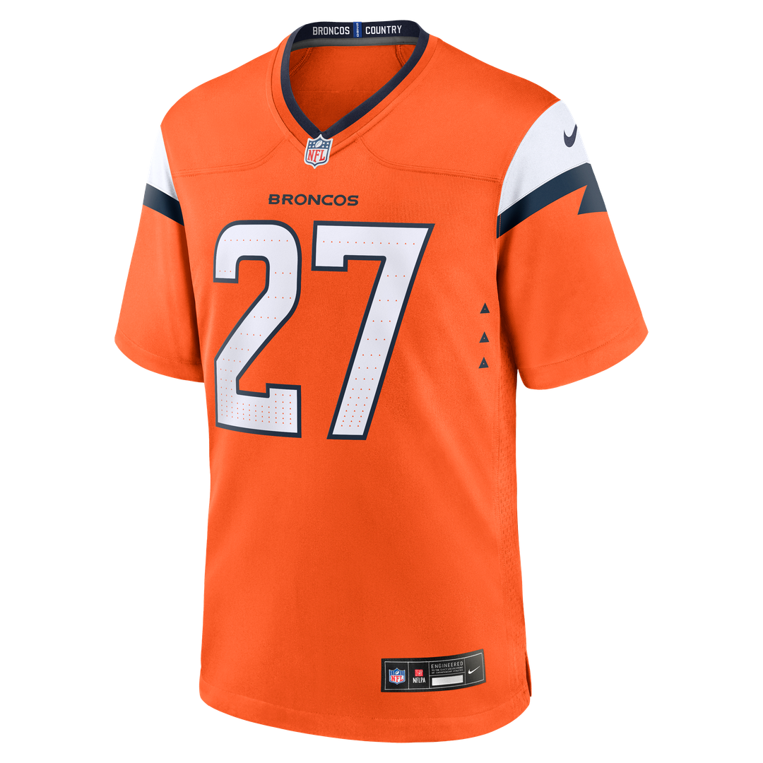 J.K. Dobbins Denver Broncos Nike Team Game Jersey -  Orange
