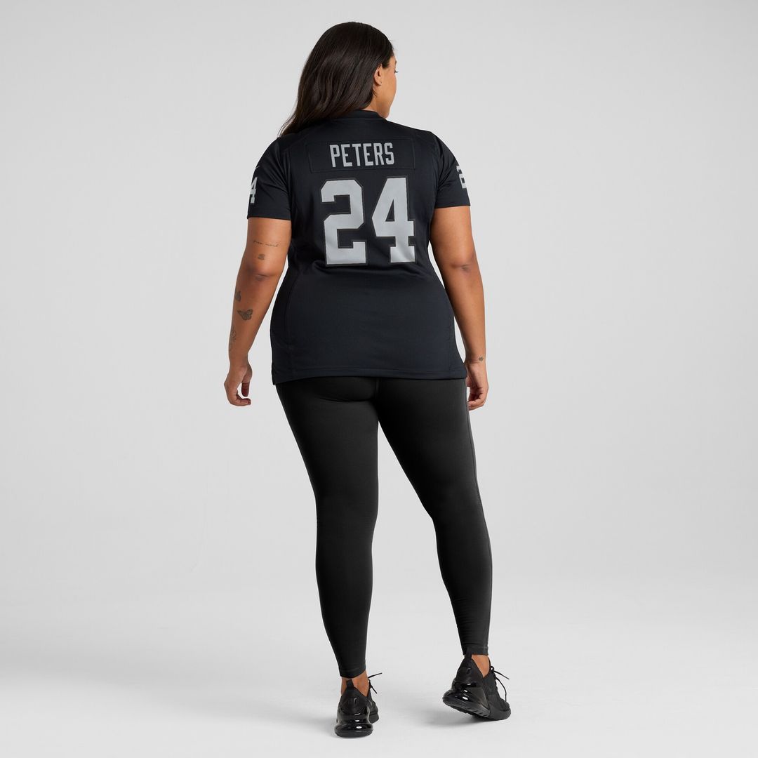 Marcus Peters Las Vegas Raiders Nike Women's Team Game Jersey -  Black