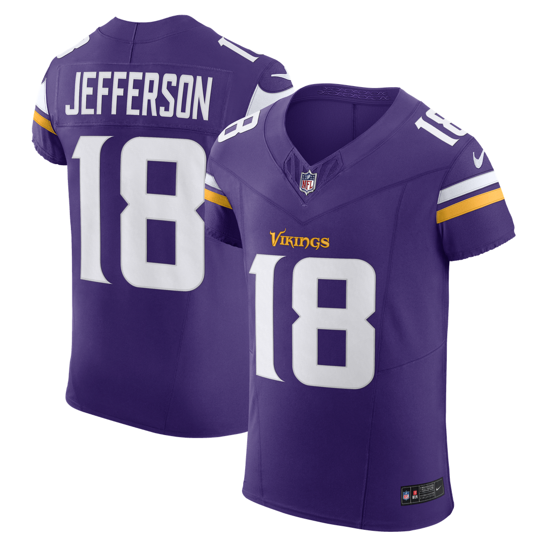 Justin Jefferson Minnesota Vikings Nike  Vapor F.U.S.E. Elite Jersey - Purple