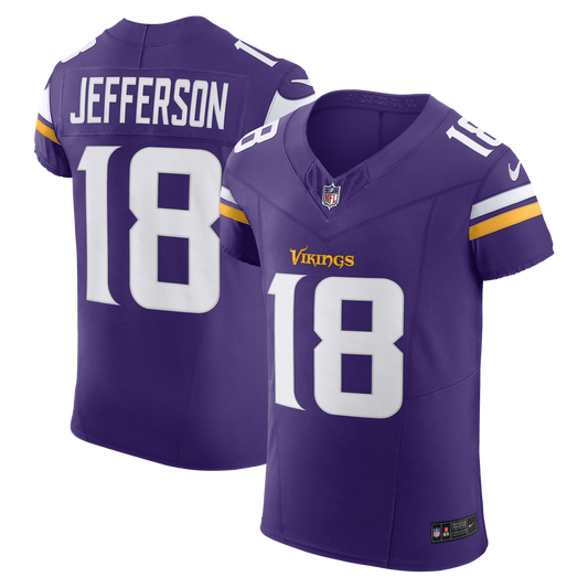 Justin Jefferson Minnesota Vikings Nike  Vapor F.U.S.E. Elite Jersey - Purple