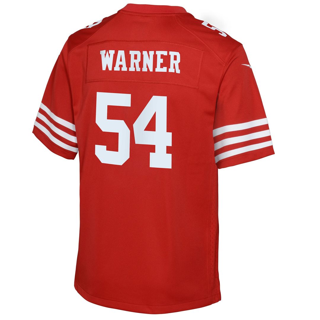 Fred Warner San Francisco 49ers Nike Youth Game Jersey - Scarlet