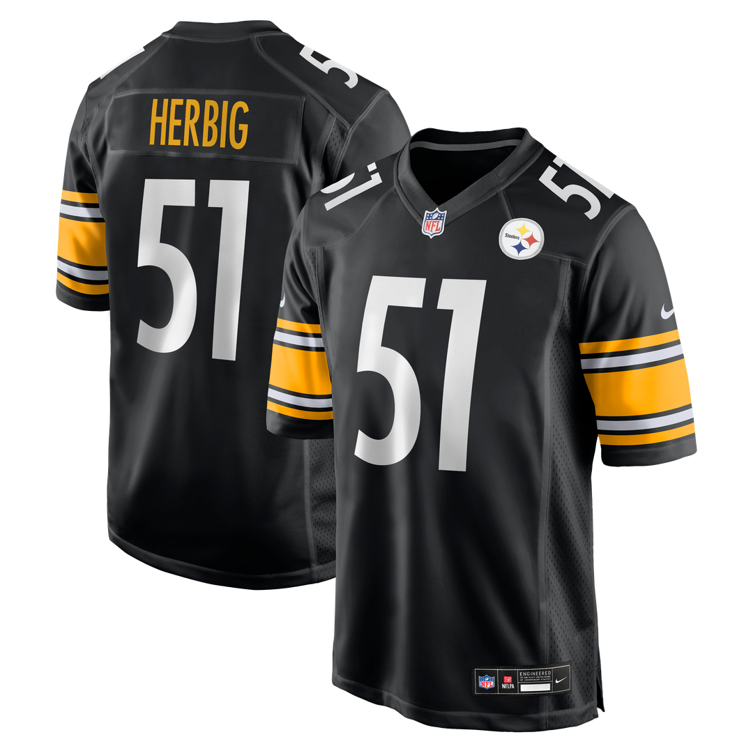 Nick Herbig Pittsburgh Steelers Nike  Game Jersey -  Black