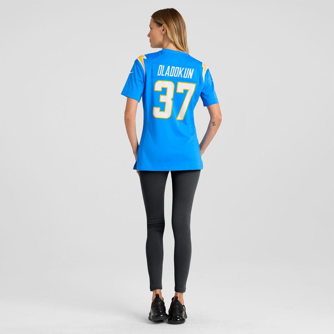 Jordan Oladokun Los Angeles Chargers Nike Women's Team Game Jersey -  Powder Blue