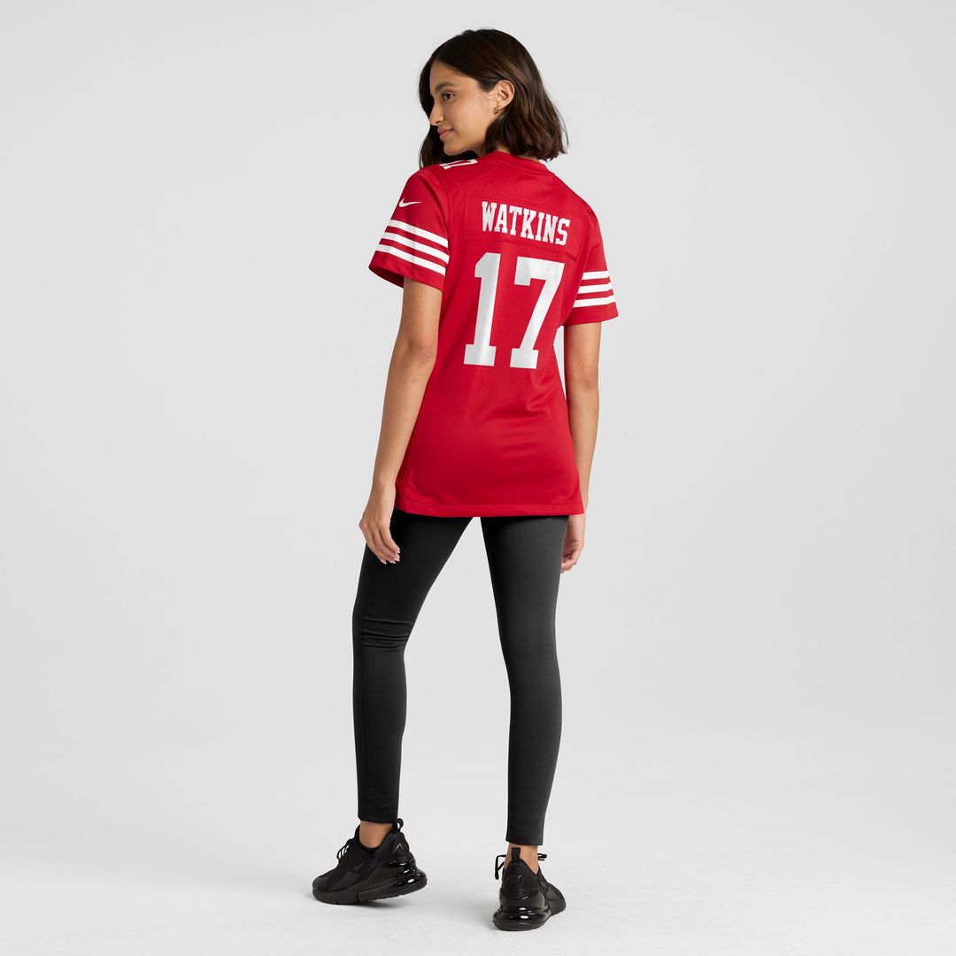 Jordan Watkins San Francisco 49ers Nike Women's Team Game Jersey -  Scarlet