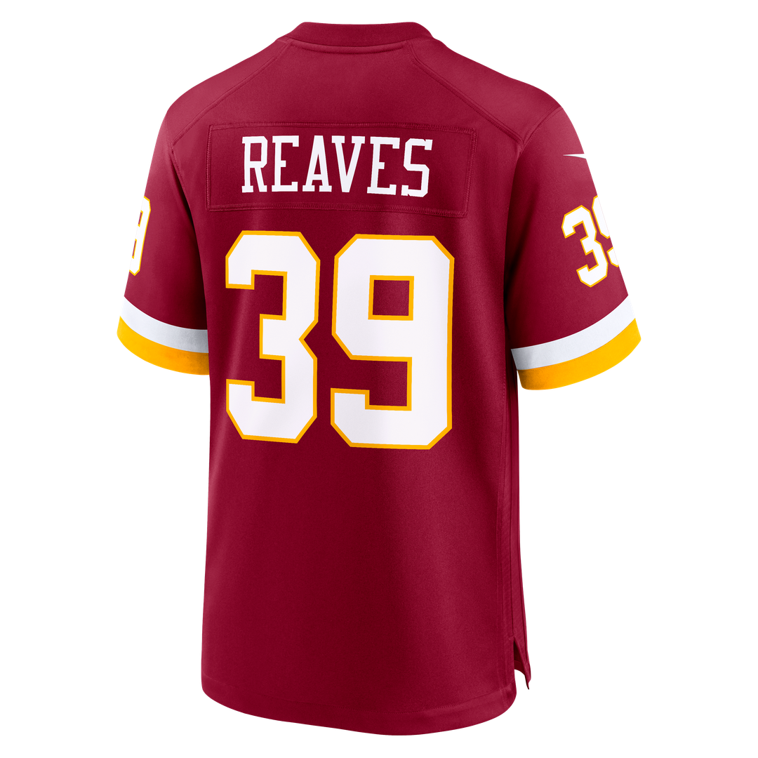 Jeremy Reaves Washington Commanders Nike Game Jersey - Burgundy