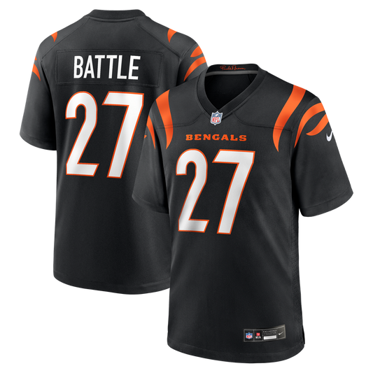 Jordan Battle Cincinnati Bengals Nike Team Game Jersey -  Black