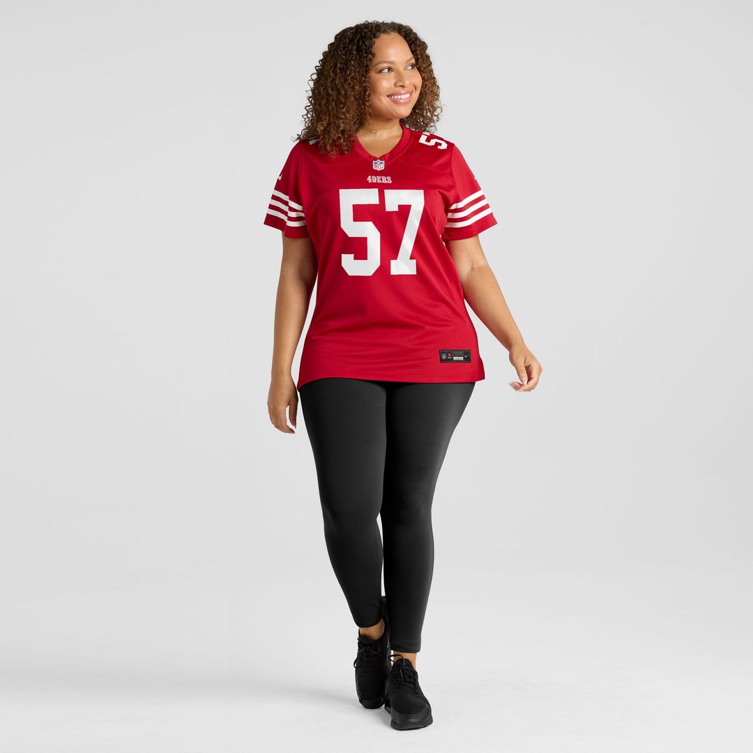 Luke Gifford San Francisco 49ers Nike Women's Team Game Jersey -  Scarlet