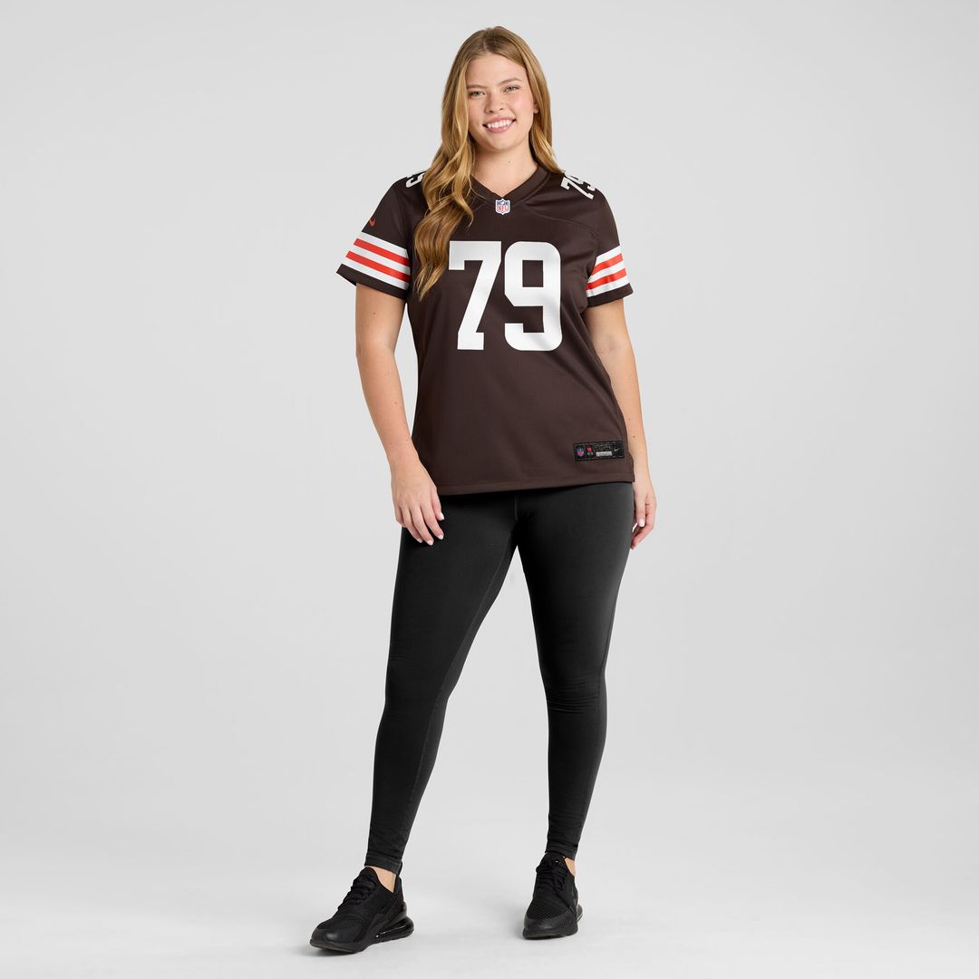 Dawand Jones Cleveland Browns Nike Women's Team Game Jersey -  Brown