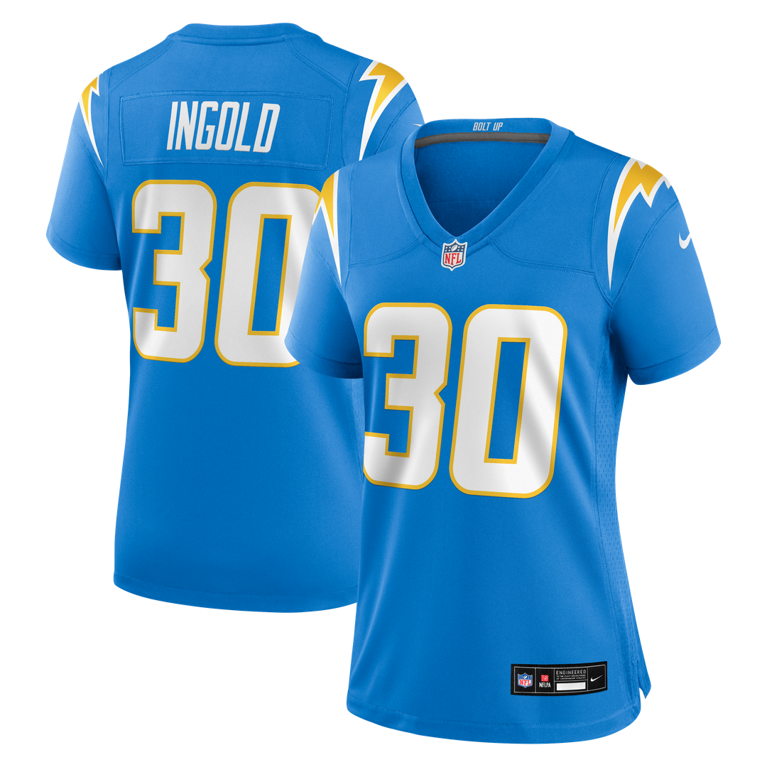 Alec Ingold Los Angeles Chargers Nike Women's Team Game Jersey -  Powder Blue