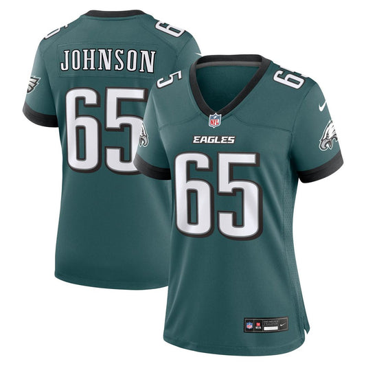 Lane Johnson Philadelphia Eagles Nike Women's Team Game Jersey -  Midnight Green