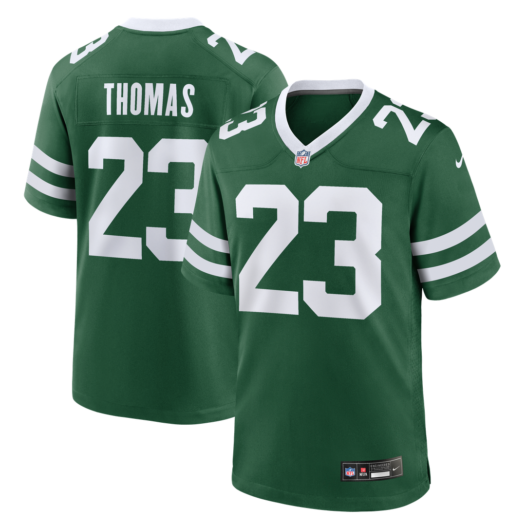 Azareye'h Thomas New York Jets Nike Team Game Jersey - Legacy Green