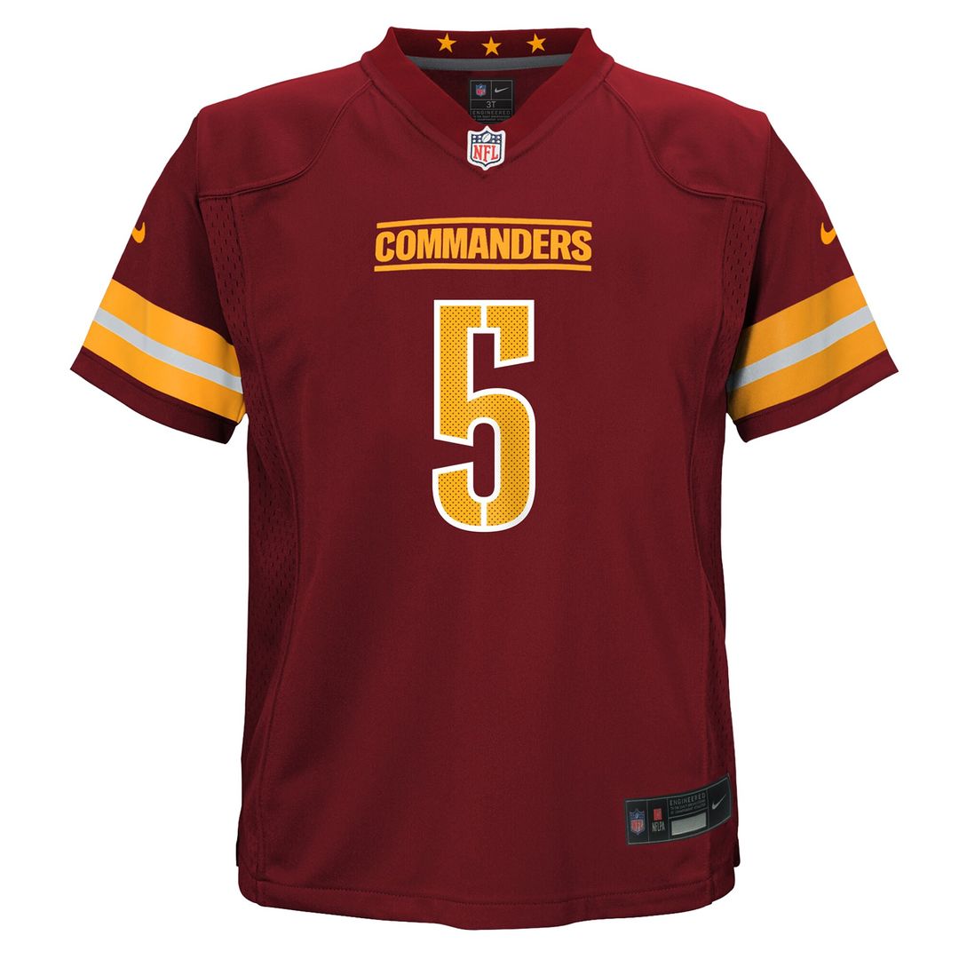 Jayden Daniels Washington Commanders Nike Toddler Alternate Game Jersey - Black
