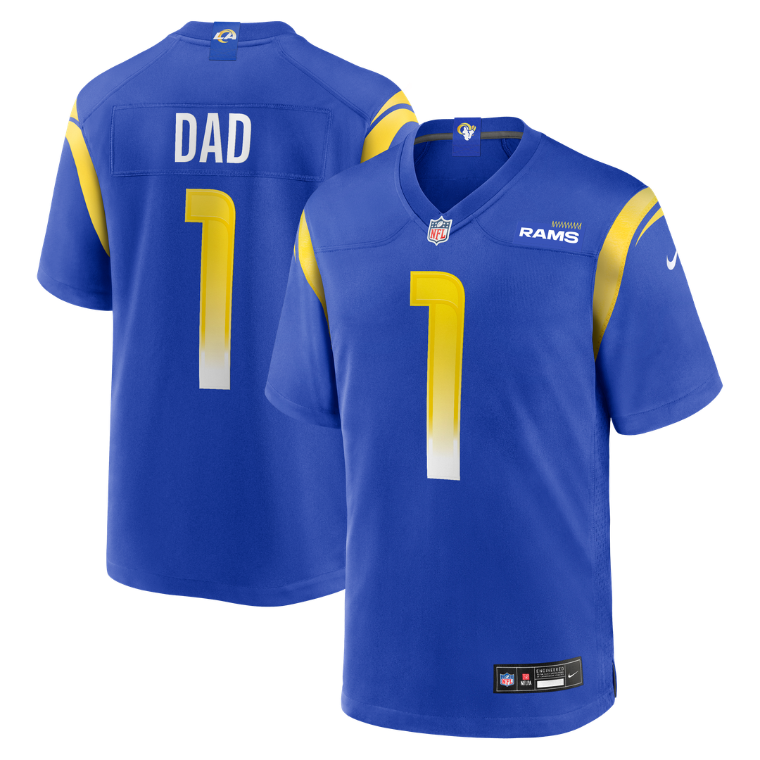 Number 1 Dad Los Angeles Rams Nike Game Jersey - Royal