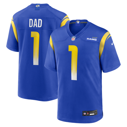 Number 1 Dad Los Angeles Rams Nike Game Jersey - Royal