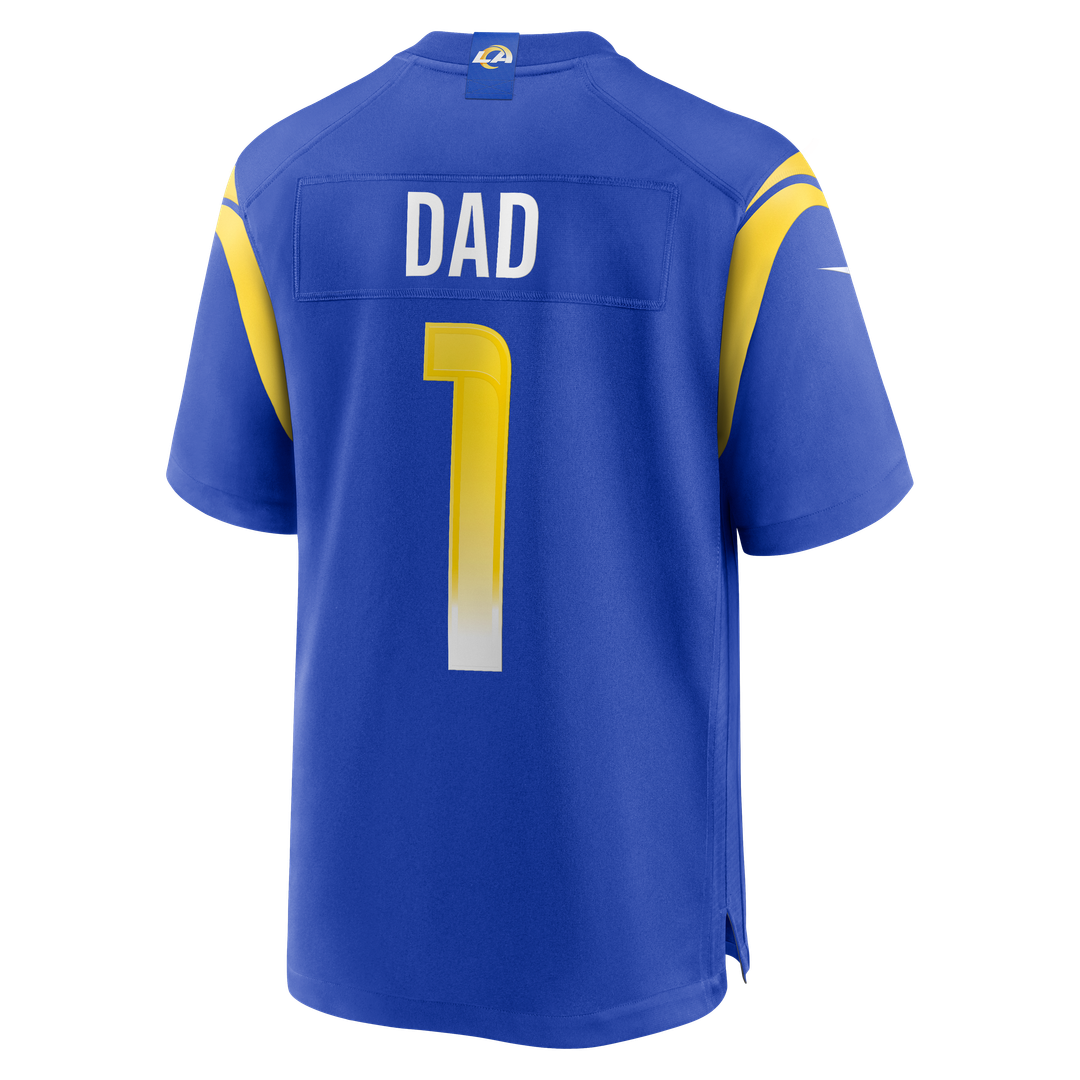 Number 1 Dad Los Angeles Rams Nike Game Jersey - Royal