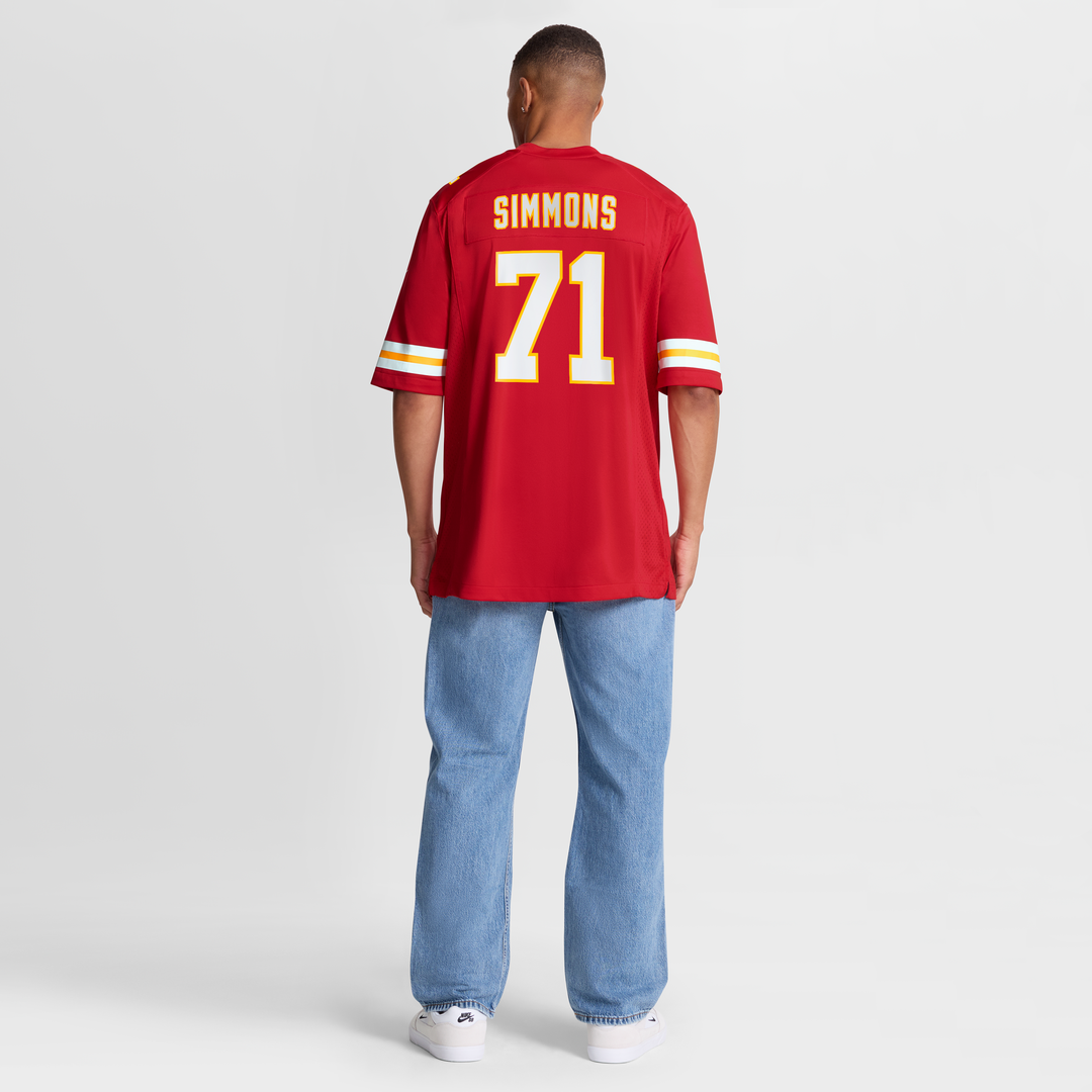 Josh Simmons Kansas City Chiefs Nike Game Jersey - Red