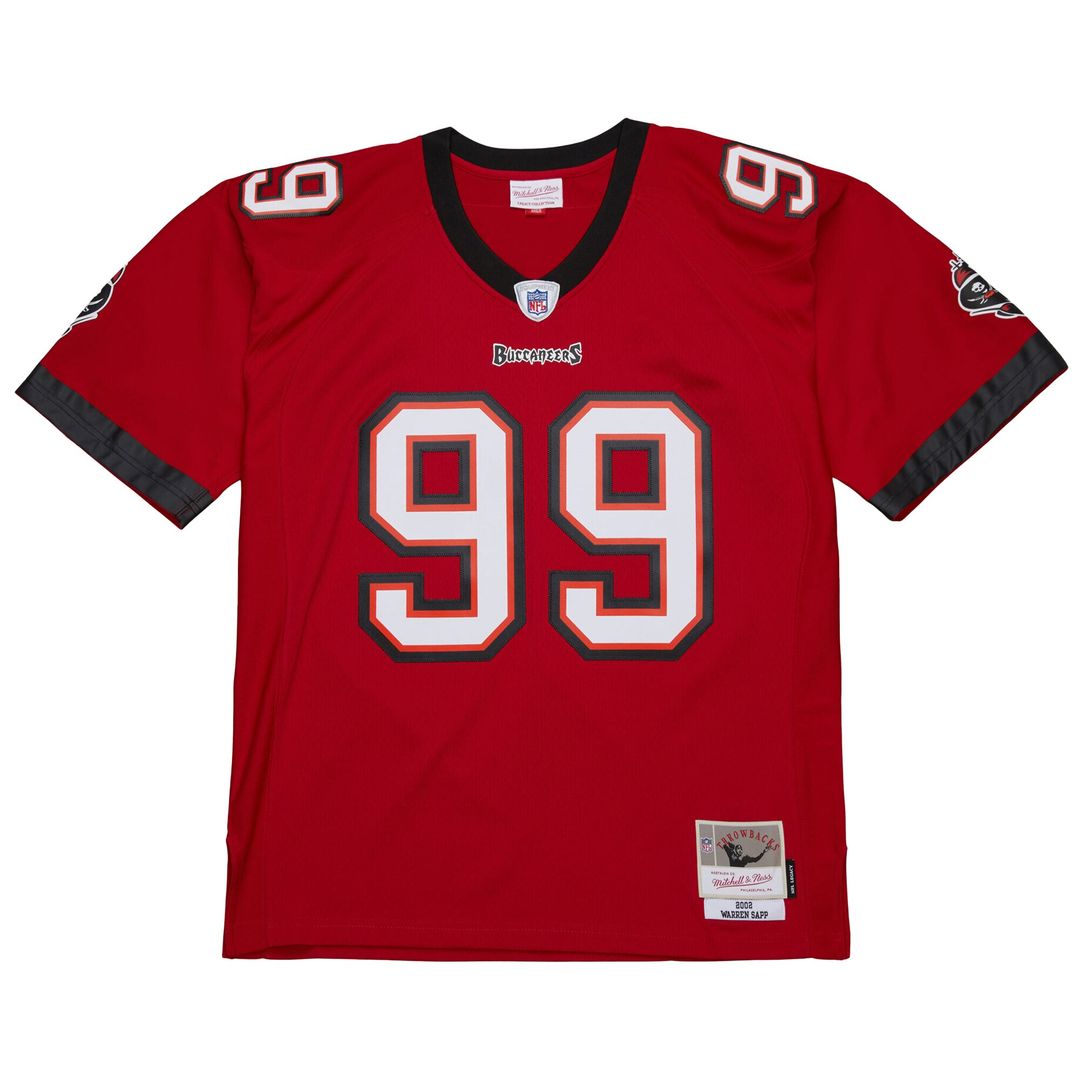 Warren Sapp Tampa Bay Buccaneers Mitchell & Ness 2002 Legacy Replica Jersey - Red