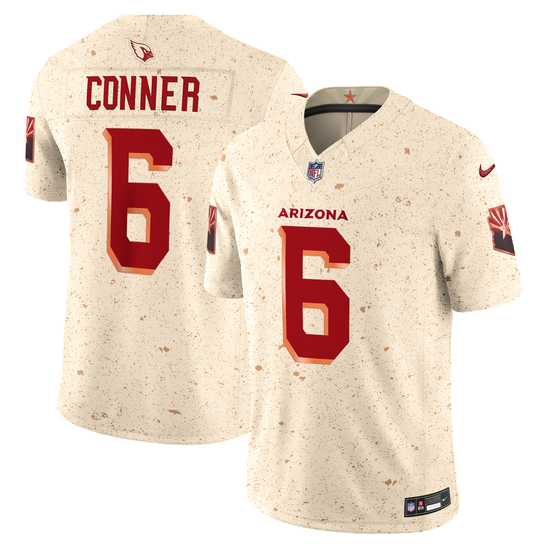 James Conner Arizona Cardinals Nike 2025 Rivalries Collection Stitched Limited Jersey - Natural