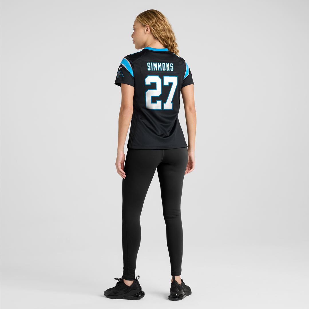 Isaiah Simmons Carolina Panthers Nike Women's Team Game Jersey -  Black