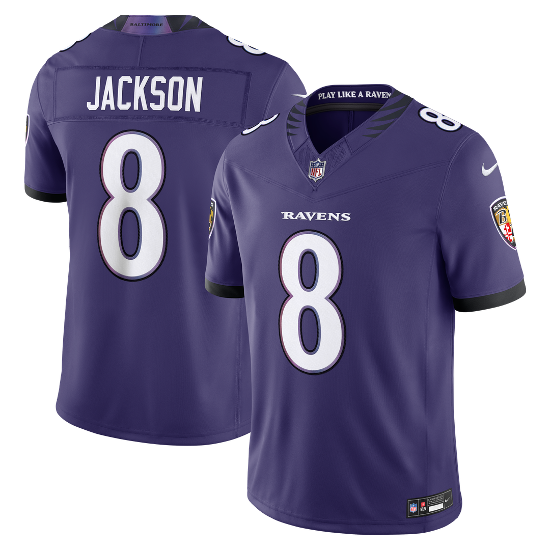 Lamar Jackson Baltimore Ravens Nike Vapor F.U.S.E. Stitched Limited Jersey - White
