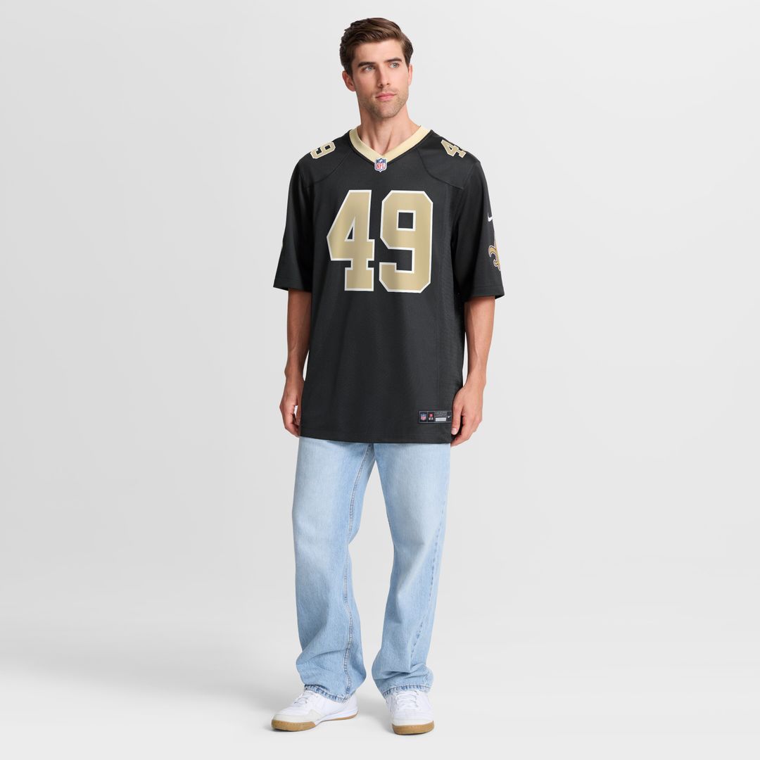 Zach Wood New Orleans Saints Nike Game Jersey - Black