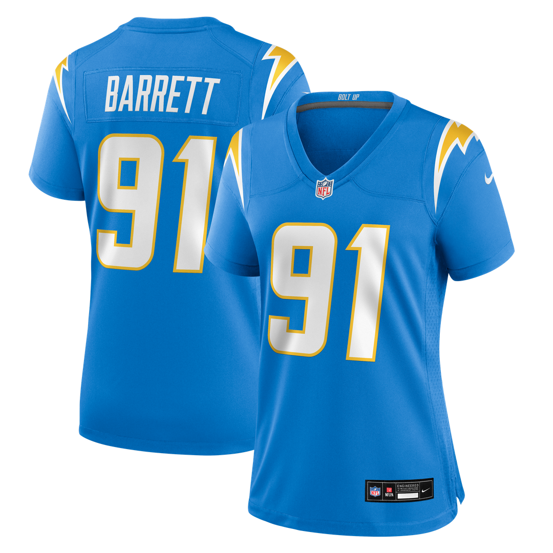 Nick Barrett Los Angeles Chargers Nike Women's Team Game Jersey -  Powder Blue