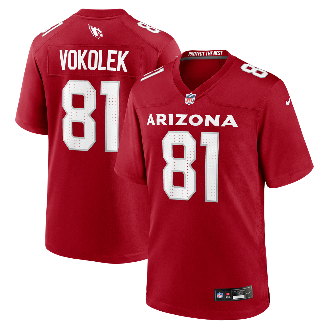 Travis Vokolek Arizona Cardinals Nike Team Game Jersey -  Cardinal