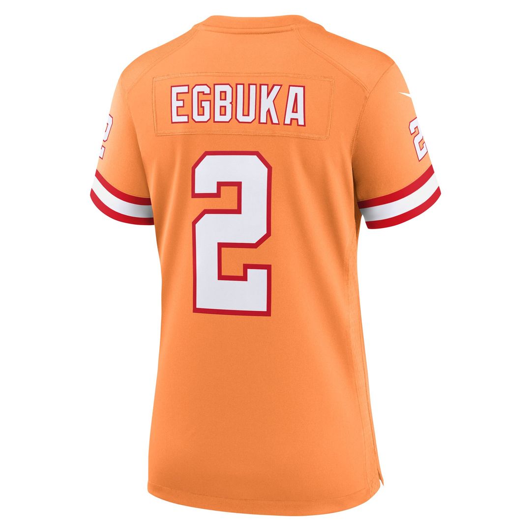 Emeka Egbuka  Tampa Bay Buccaneers Nike Women's Alternate 2  Game Jersey - Creamsicle