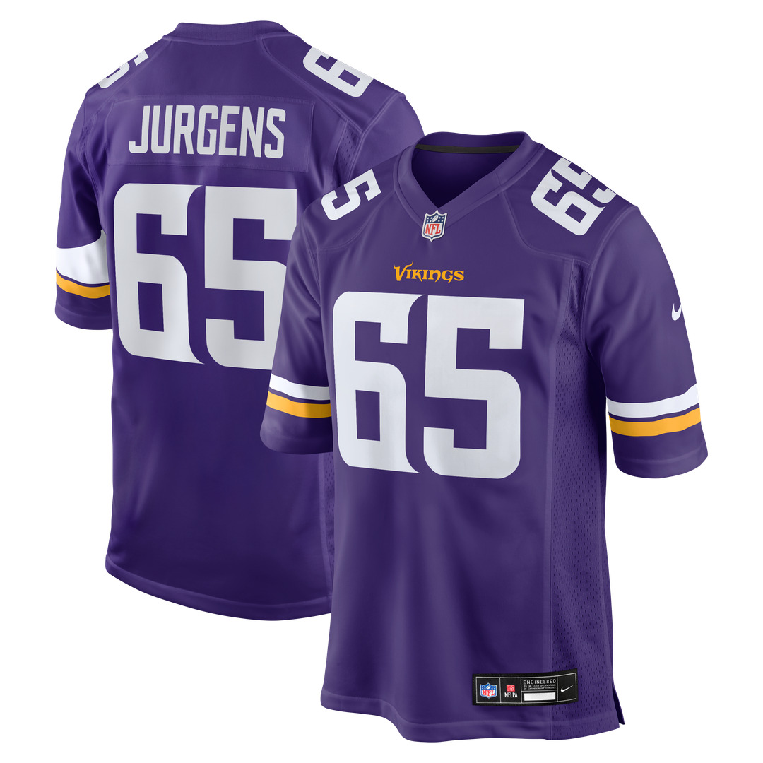 Michael Jurgens Minnesota Vikings Nike Game Jersey -  Purple