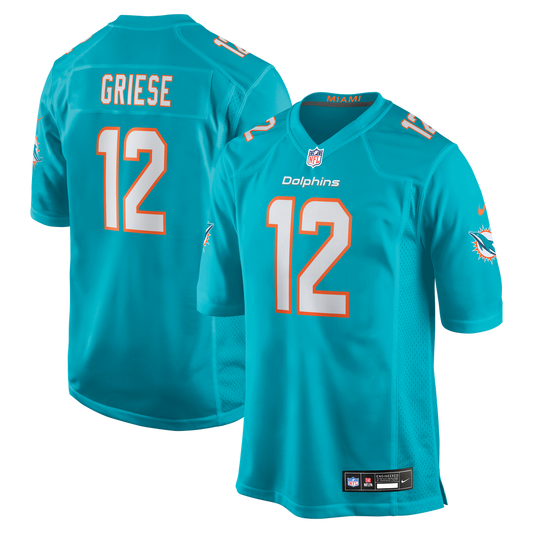 Bob Griese Miami Dolphins Nike Game Retired Player Jersey - Aqua