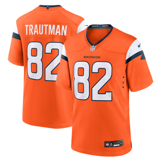 Adam Trautman Denver Broncos Nike Team Game Jersey -  Orange
