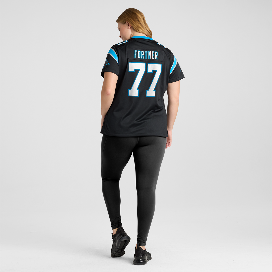 Luke Fortner Carolina Panthers Nike Women's Team Game Jersey -  Black