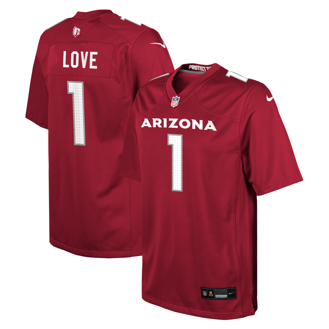 Jeremiyah Love Arizona Cardinals Nike Youth Team Game Jersey - Cardinal