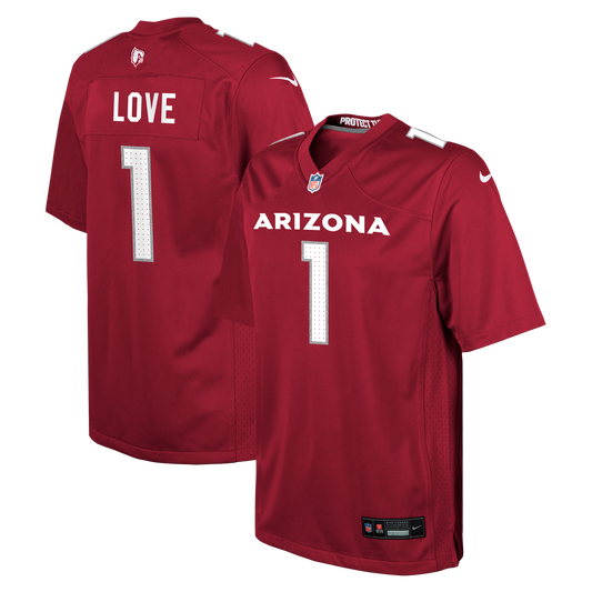 Jeremiyah Love Arizona Cardinals Nike Youth Team Game Jersey - Cardinal