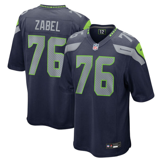 Grey Zabel Seattle Seahawks Nike Team Game Jersey - Navy